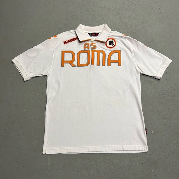 AS ROMA THROWBACK KAPPA POLO - Picture 1 of 14